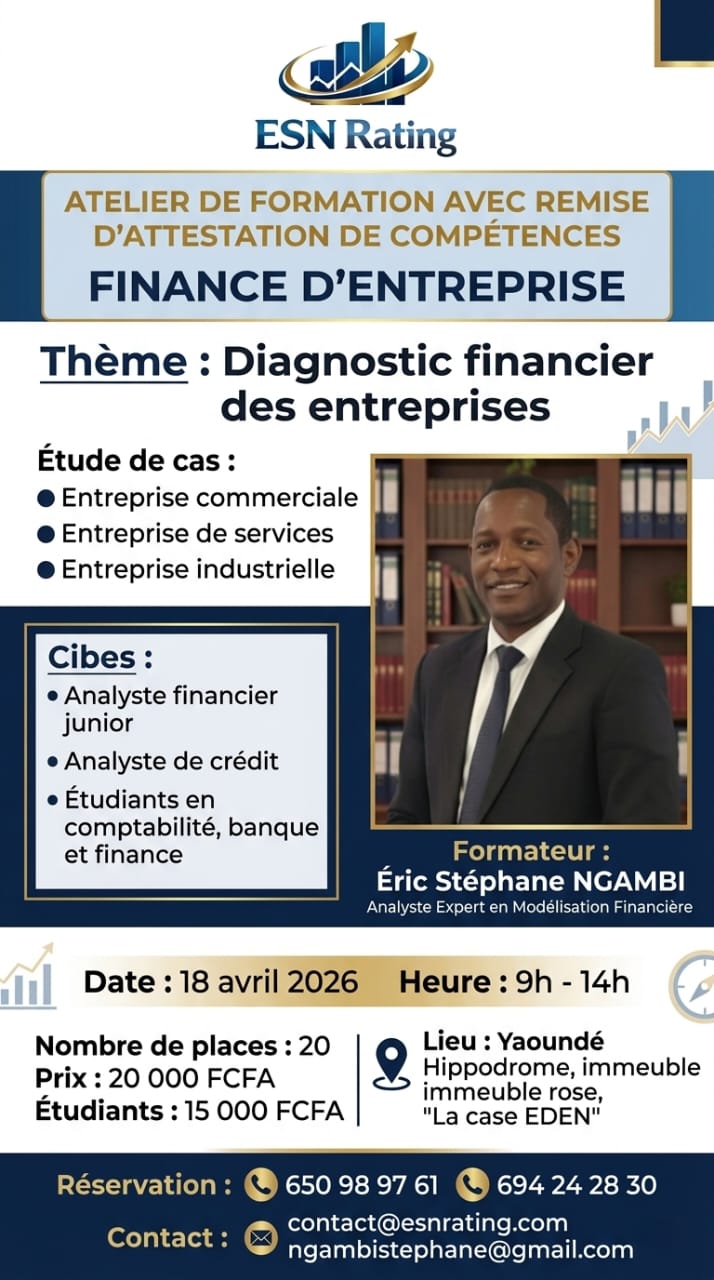 Atelier de formation en Finance d’Entreprise – Diagnostic financier