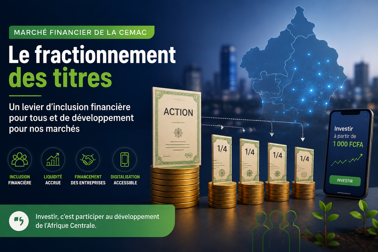 Le fractionnement des titres : un levier d'inclusion financière pour la CEMAC
